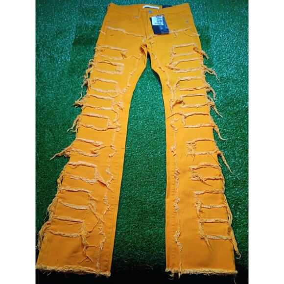 Kloud9 New York Other - Kloud9 New York Orange Stack Fit Jeans - Size 32x38 NWT